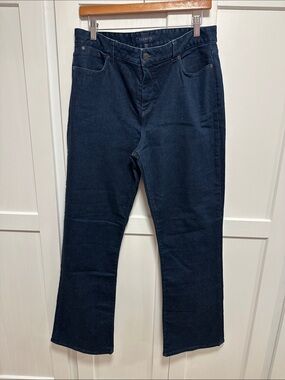 Talbots Heritage Dark Denim Straight-Leg Jeans sz 14